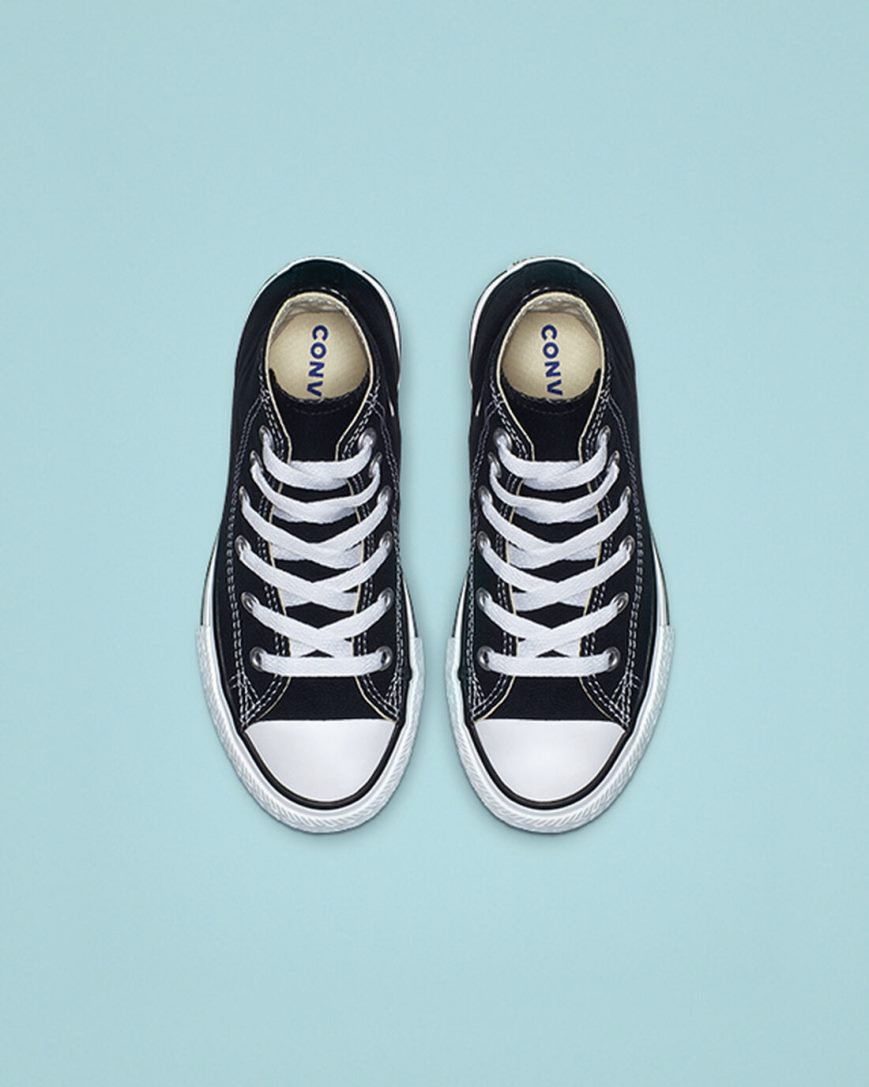 Dívčí Boty Vysoké Converse Chuck Taylor All Star Classic Černé | CZ NSMT40